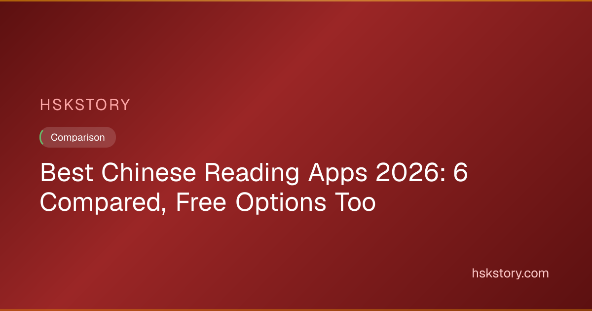 Best Chinese Reading Apps in 2026 (Compared) | HSKStory